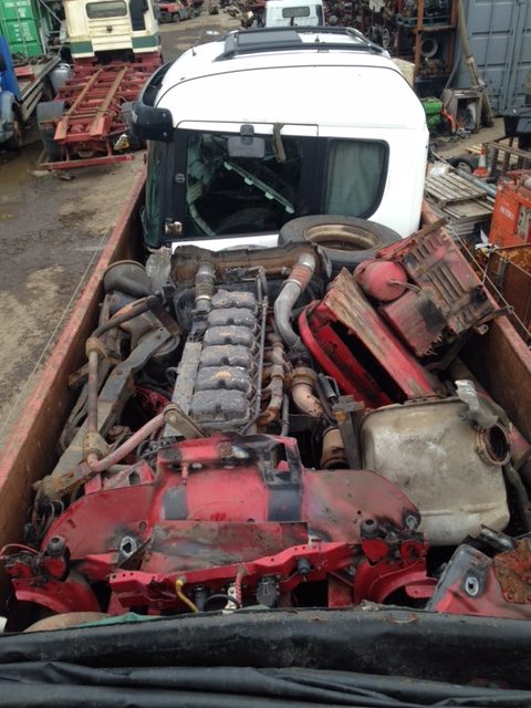 Variety of spares loaded into the customers truck